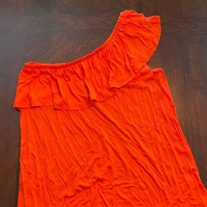 Old Navy One Shoulder Ruffle Top NWT Sz. M